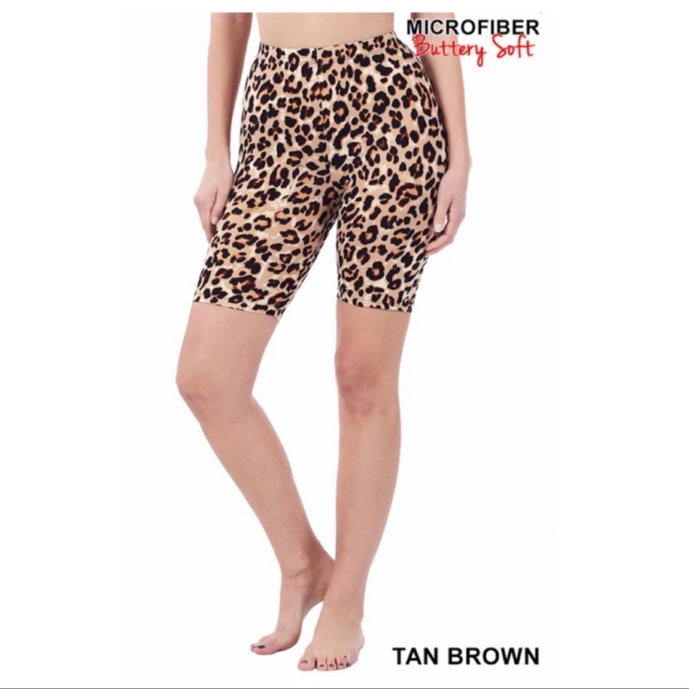 🐆Buttery Soft Leopard Print Biker Shorts🐆